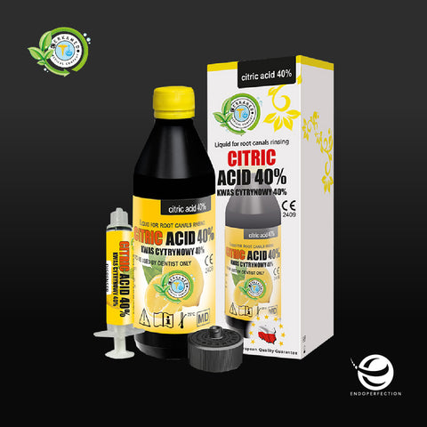 Image of Cerkamed Citric Acid 40% Root Canal Rinsing Liquid. Endodontic Irrigation & Disinfection