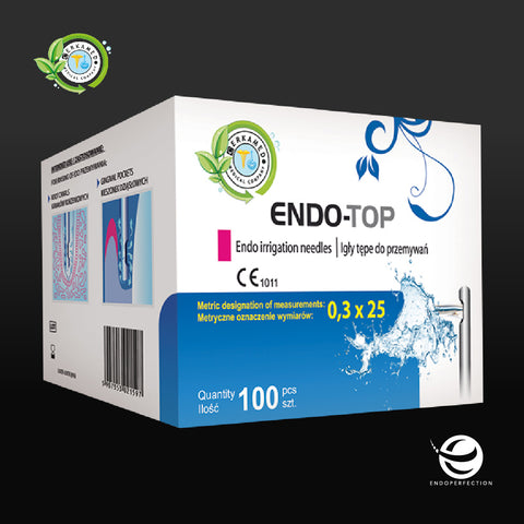 Image of Cerkamed Endo Top Irrigation Needles For Irrigating Root Canals. Endodontic Irrigation & Disinfection