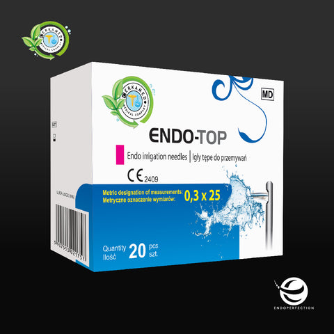 Image of Cerkamed Endo Top Irrigation Needles For Irrigating Root Canals. Endodontic Irrigation & Disinfection