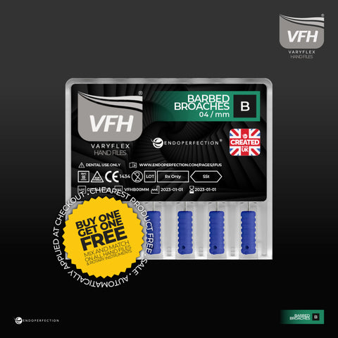 Barbed Broaches | VaryFlex SSt Non-Sterile Hand File - High Quality Hand Files - Alternative to Tulsa Barbed Broaches - For effective removal
