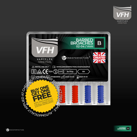 Barbed Broaches | VaryFlex SSt Non-Sterile Hand File - High Quality Hand Files - Alternative to Tulsa Barbed Broaches - For effective removal