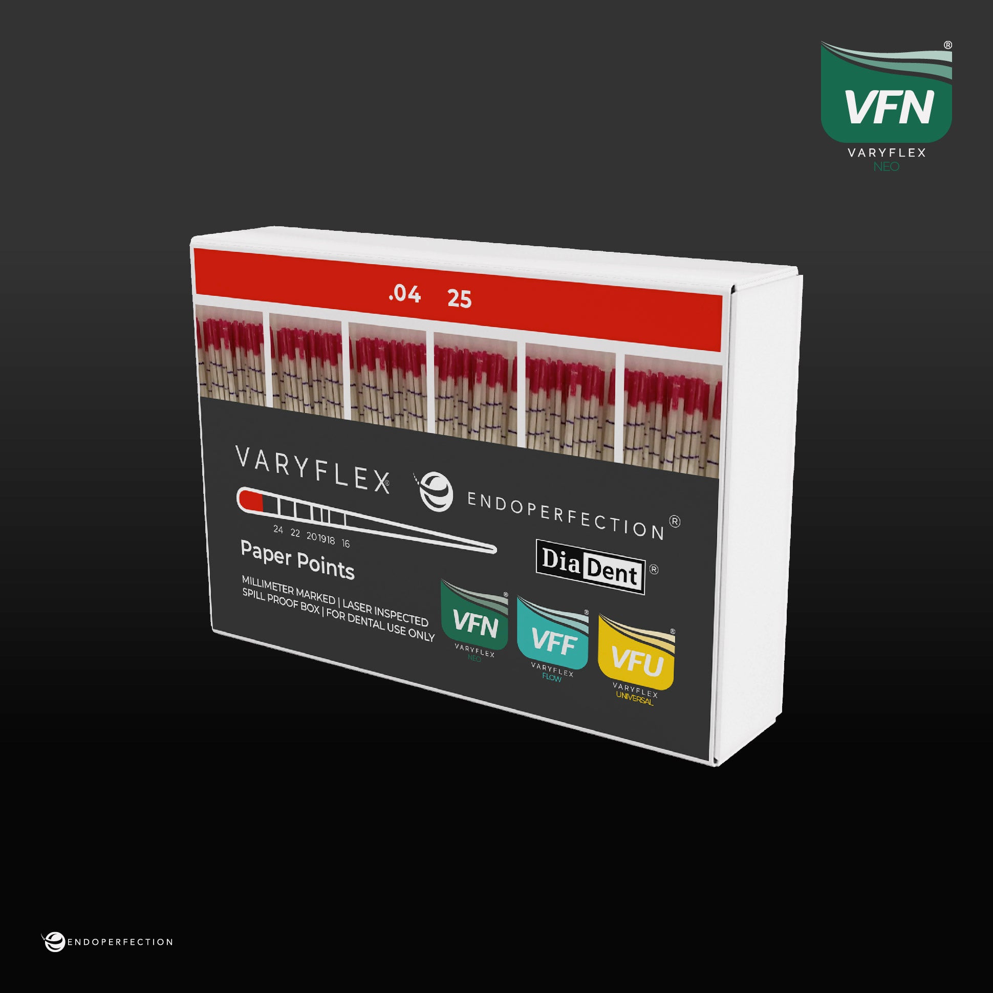 DiaDent Matching Paper Points For VaryFlex VFN Neo Endoperfection