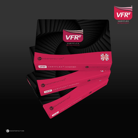 VaryFlex VFRT ReTreatment | Sterile Variable Taper Rotary File - For Effective Removal - Alternative to EdgeTaper Retreat®, ProTaper® Retreatment - Use In sequence to remove existing root filling material